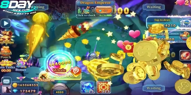 Khám Phá One Shot Fishing 8Day – Game Bắn Cá Hot 2025 2 Những tính năng đặc biệt trong game