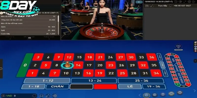 Roulette 8Day - Cách Chơi và Chiến Lược Để Thắng Lớn 2 Tìm hiểu về các loại cửa cược trong game Roulette